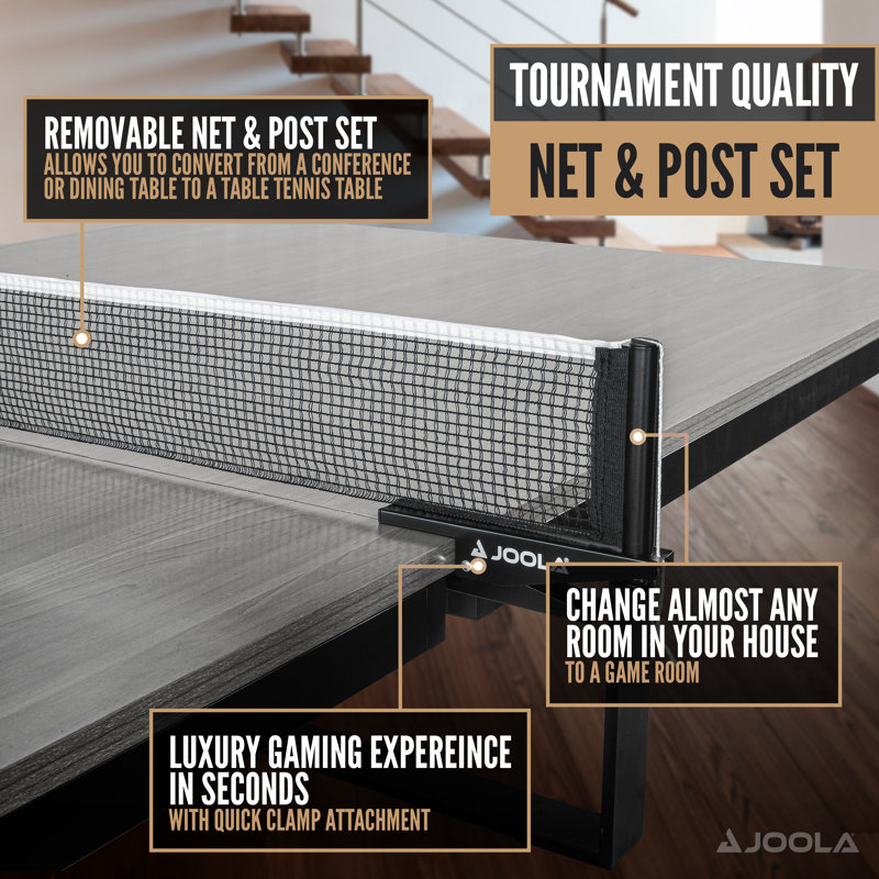 JOOLA Brighton Table Tennis and Dining Combo Table, Office Ping Pong
